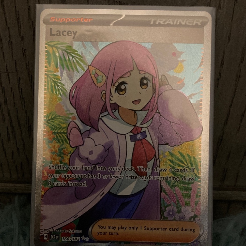 Pokemon Trainer Card - Pink and Purple